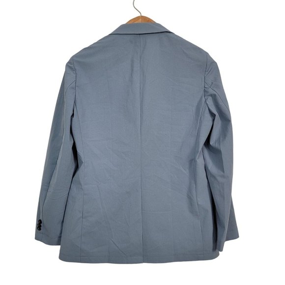 Sene Soho Flex Tech Sport Coat Unstructured Blazer Jacket Blue Custom 42 Chest - Picture 2 of 3